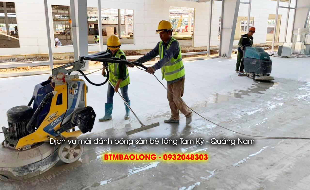 Dịch vụ đánh bóng sàn bê tông Tam Kỳ - Quảng Nam